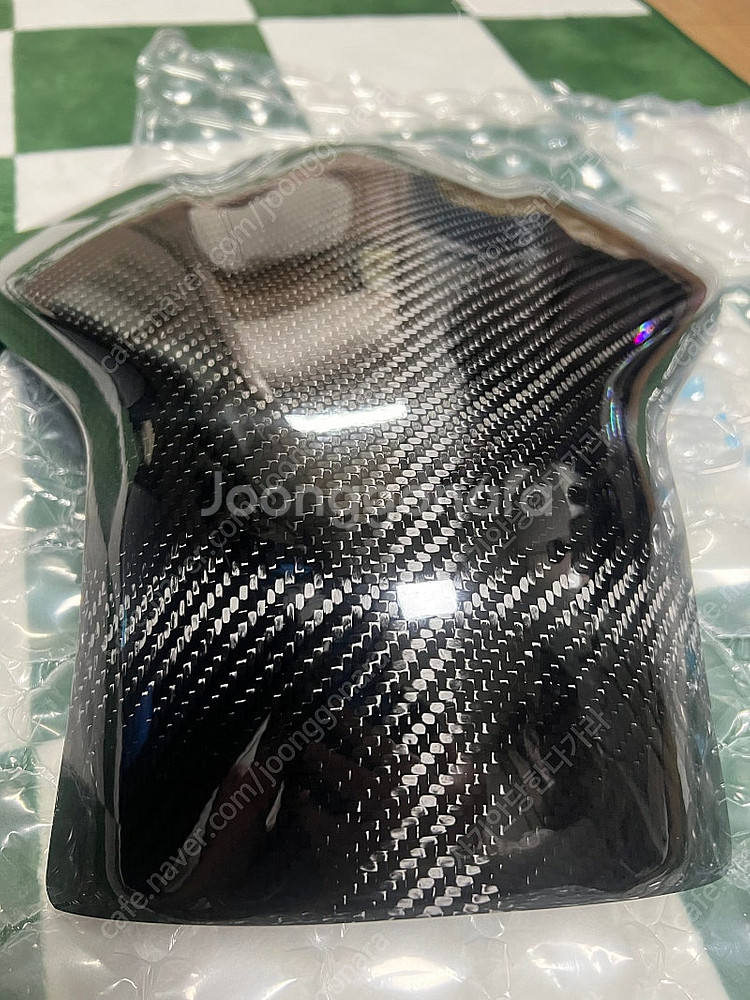 가와사키 닌자400 연료탱크커버 리얼카본--2