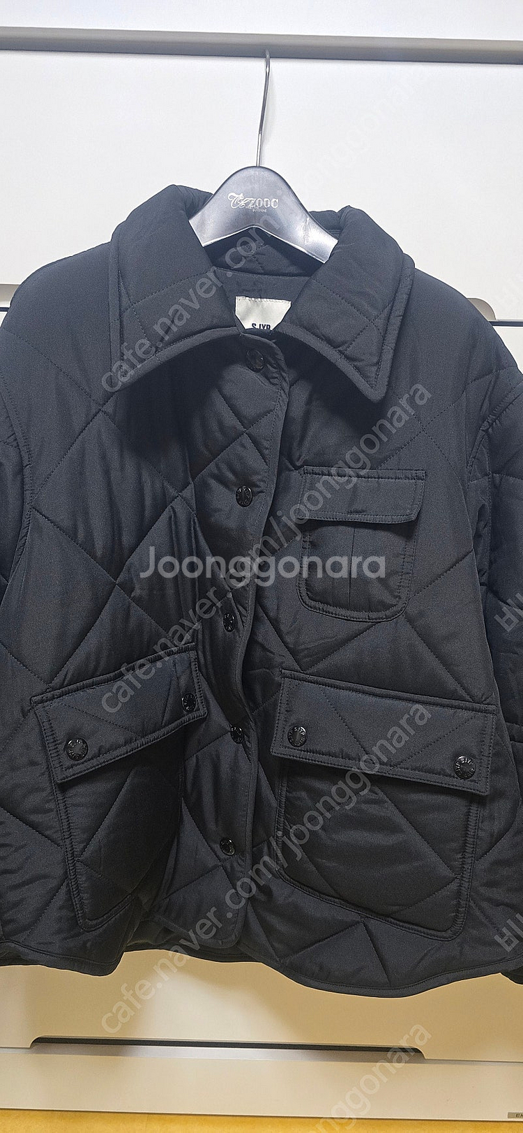 가격인하))한섬 SJYP퀼팅 자켓--0