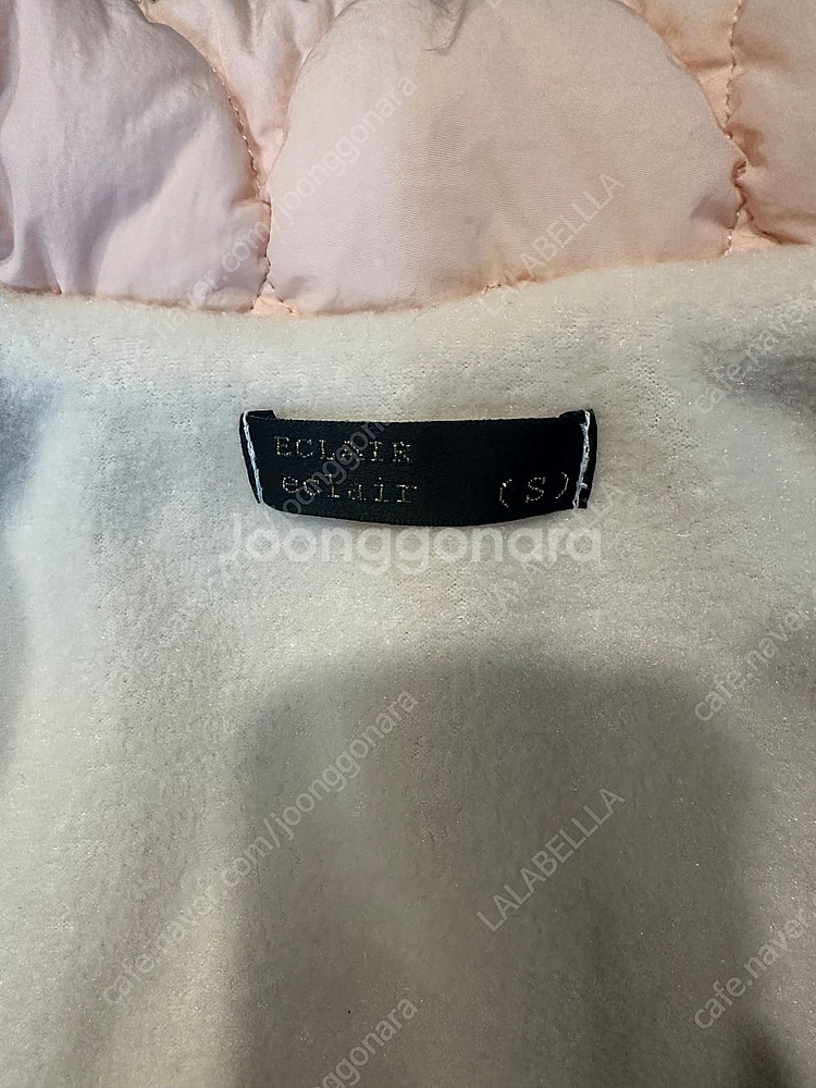 에끌레어 하트패딩 핑크 S사이즈 (새상품)--4