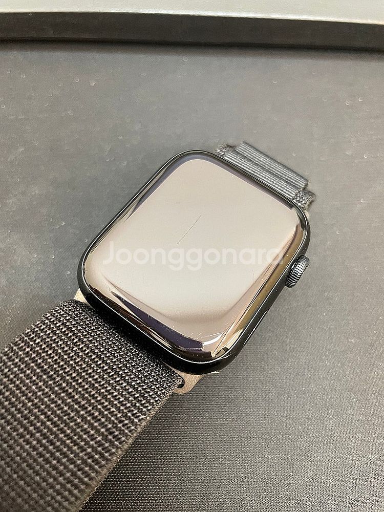 애플워치7 블랙 45mm 배터리91% 상태좋은 중고20...--2