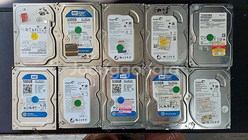 하드디스크 . HDD 500G 최저가 판매~ 수량 12...--0