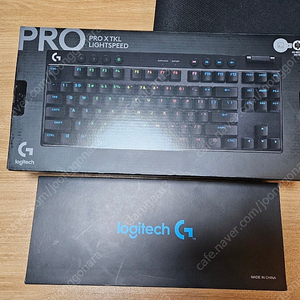 (미개봉)로지텍 PRO X TKL 블랙 갈축 + (미사용)루프 팝니다