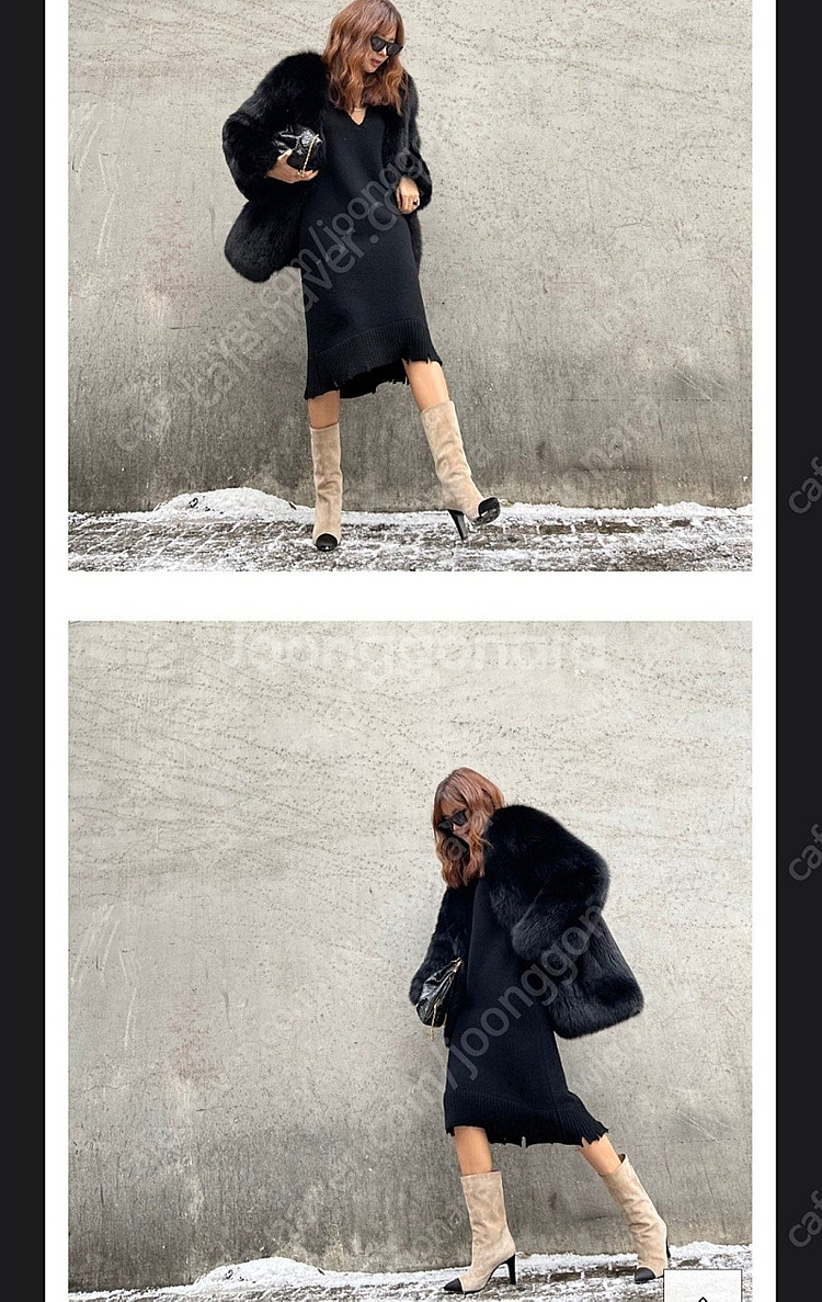 넘버프로젝트 헤드투토 니트 원피스 넘프--1