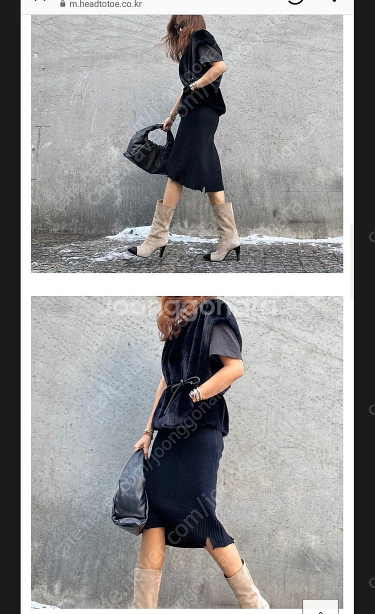 넘버프로젝트 헤드투토 니트 원피스 넘프--2