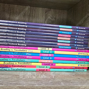 Reading for vocabulary plus /American textbook full set 16권 판매합니다