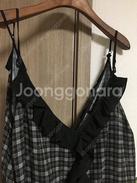 럭키슈에뜨 뷔스티에 데님원피스 트렌치코트 쟈댕드슈에뜨--5