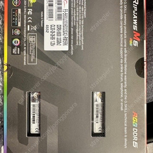 G.SKILLDDR5-5600 CL30 RIPJAWS M5 RGB 블랙 64GB 미개봉