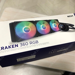 NZXT KRAKEN 크라켄 360 RGB 블랙 (X73 보상품, 3주 사용)