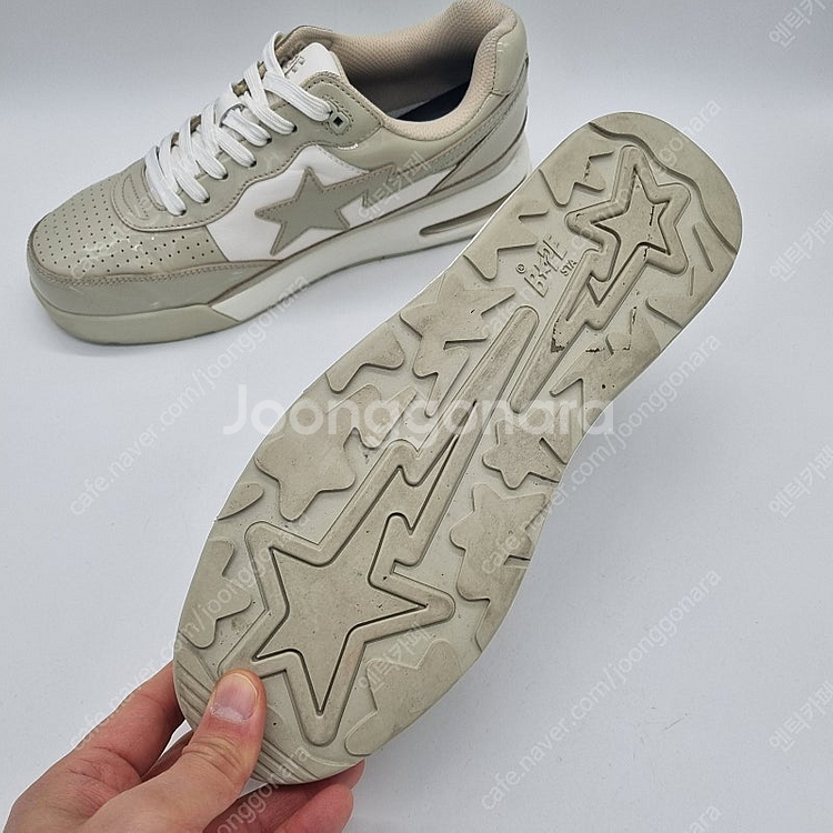 베이프 로드스타 로우탑 스니커즈 베이지 남성 270mm--2