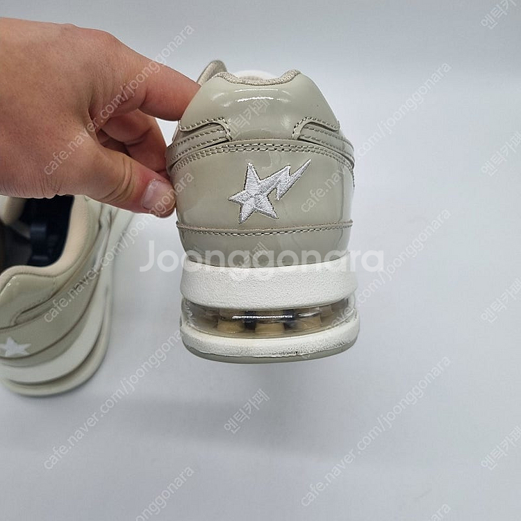 베이프 로드스타 로우탑 스니커즈 베이지 남성 270mm--7