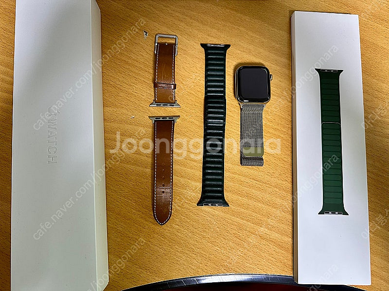 애플워치6 스테인레스 골드 44mm--0