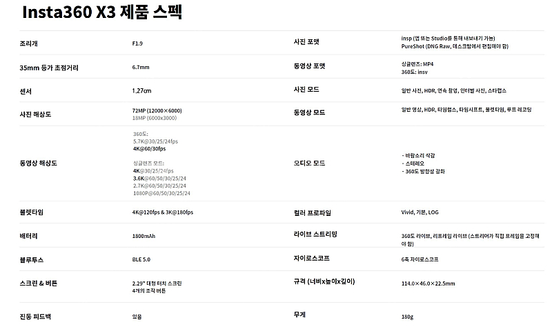 인스타360 액션캠 X3--1