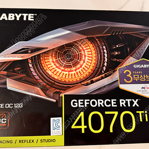 [밀봉새제품] 기가바이트 RTX4070Ti Windforce OC 12G