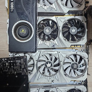 고장난 gtx 1070ti hof 4개 1080ti 2개