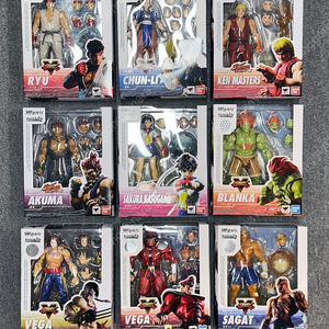 BANDAI S.H.Figuarts Street Fighter 스트리트파이터 피규어 9종 일괄 판매