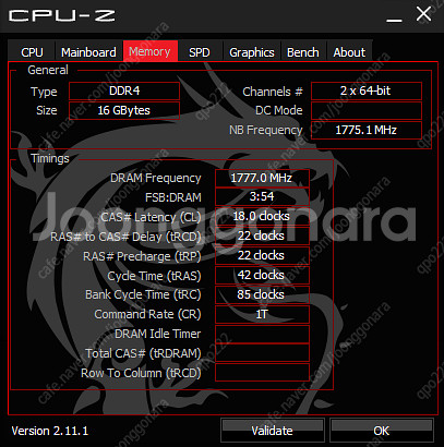 DDR4-3600 16GB(8GB * 2) XMP램 (...--1