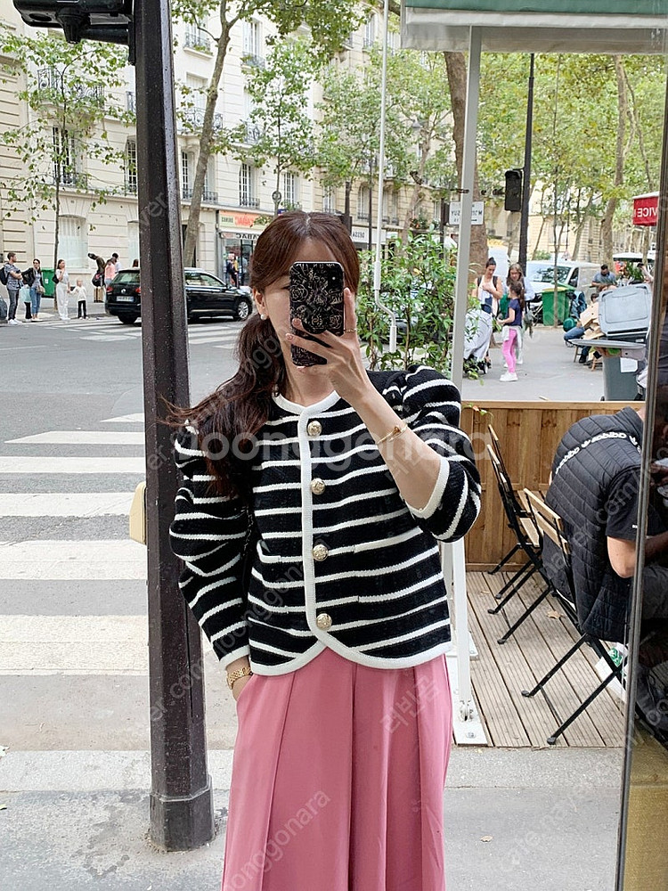 바이씨니 스트라이프 가디건 :)--1