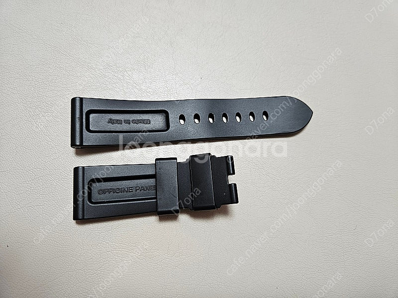 파네라이 24mm 블랙 러버 정품 스트랩 판매--1