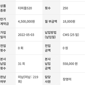 더피플라이프 520 45만원에 양도합니다