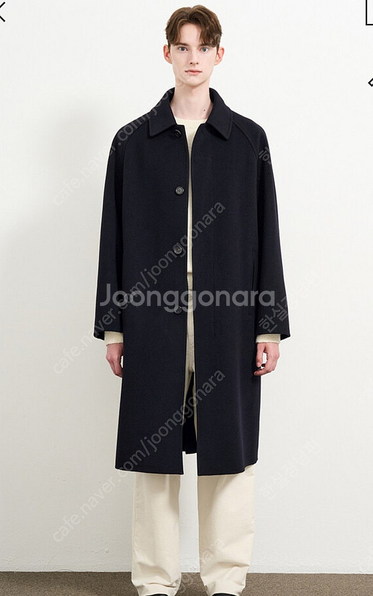 타임옴므 24FW 발마칸 코트 네이비 95--0