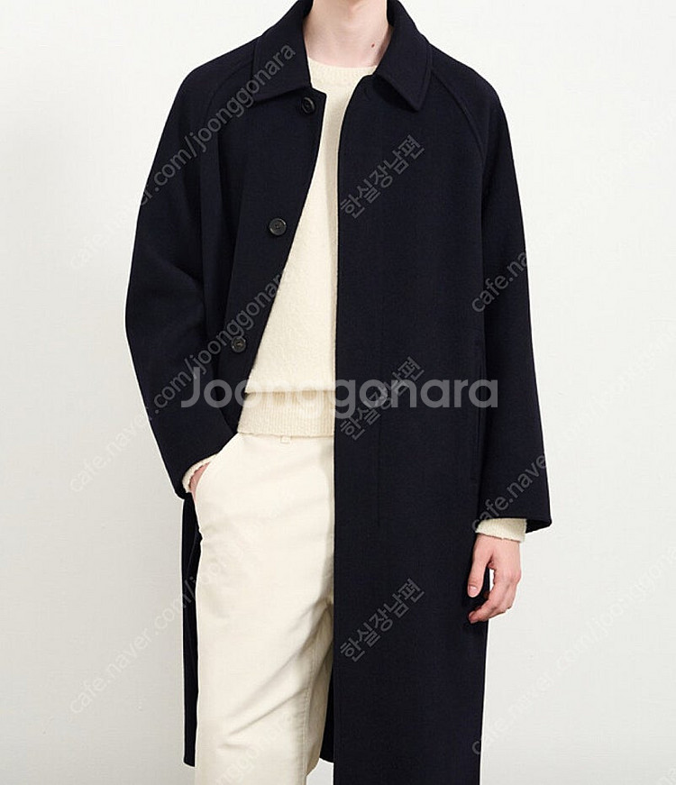 타임옴므 24FW 발마칸 코트 네이비 95--1