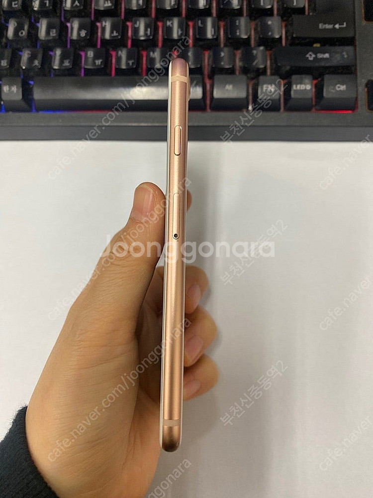196647 아이폰8 로즈골드 SS급 256GB 배터리성능89% 인스타 자녀폰 20만 부천--5