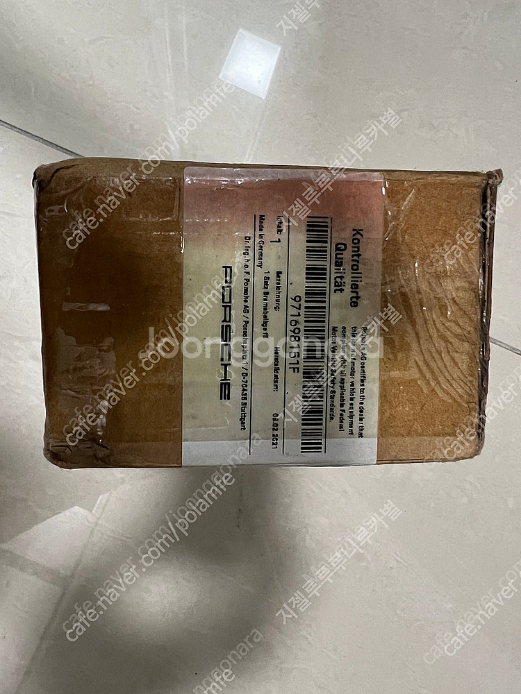 포르쉐 971 파나메라 센터 정품 프론트 브레이크패드--1