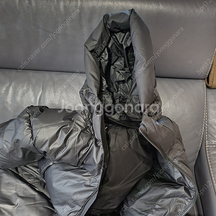 아디다스 오리털 롱패딩 빅배플 다운 코드 여자 (S사이즈) 블랙 새제품--6