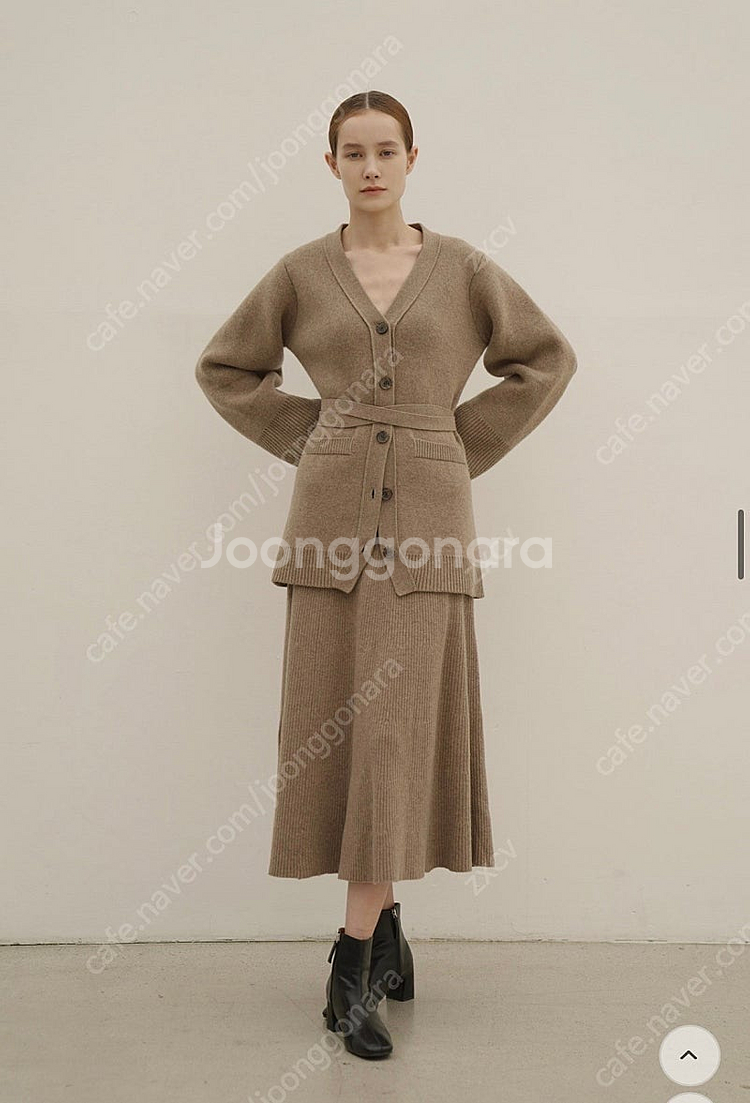 라온컴퍼니 아리아 코트 가디건 하프 (그레이)--0