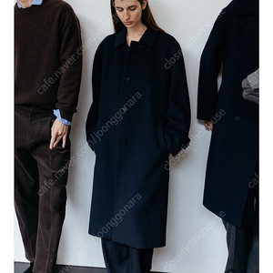 르917 코트 Le17septembre CASHMERE BLEND RAGLAN COAT NAVY