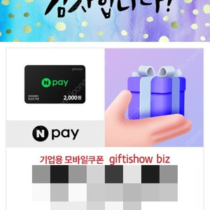 네이버페이 N Pay 포인트 쿠폰 2,000원 1장 (재고:2장)