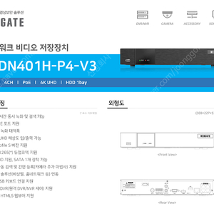 CCTV 녹화기 (웹게이트 4채널) 판매