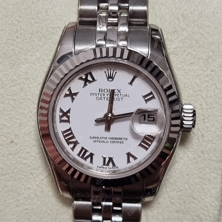 롤렉스 179174 화이트로만 여성용26mm--1