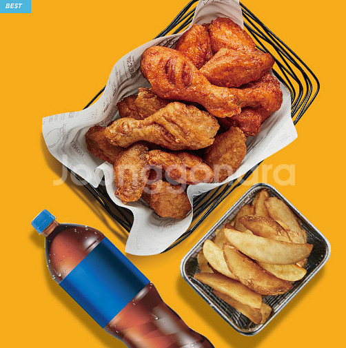 교촌치킨 반반콤보웨지감자세트 3만원짜리 24500원 팝...--0