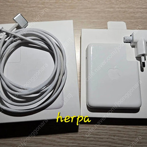 애플 140W USB-C 어댑터+맥세이프3 케이블