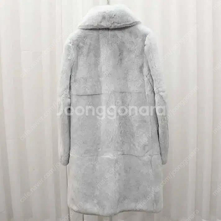 [중고명품다올] 미우미우 플라워 단추 퍼 토끼털 코트 ...--5