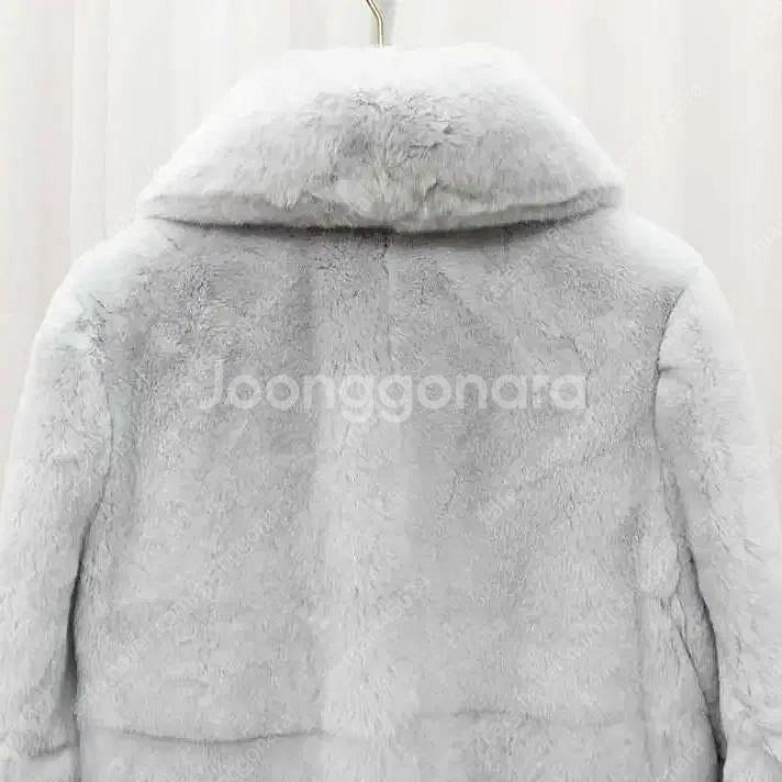 [중고명품다올] 미우미우 플라워 단추 퍼 토끼털 코트 ...--6