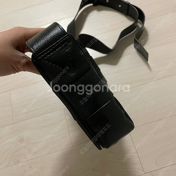 보테가베네타 인트레치아토 블랙 카세트백--2