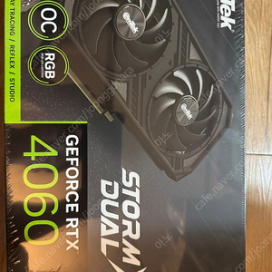 이엠텍 RTX 4060 STORM X Dual OC D6 8GB 미개봉 새상품 팝니다