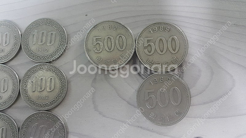 10원100원 500원 옛날동전--4