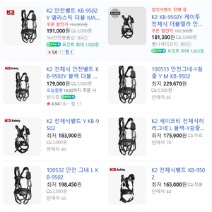 안전화, 안전벨트