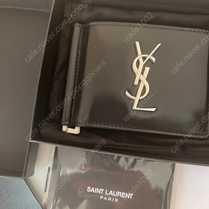 Saint Laurent 생로랑 로고 머니클립 지갑 팝니다