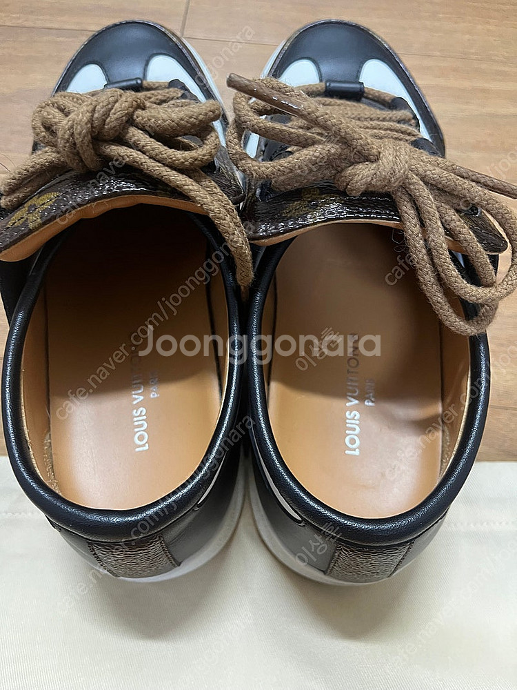 루이비통 로고 스니커즈 루 브라운 블랙 모노그램 1AA...--3