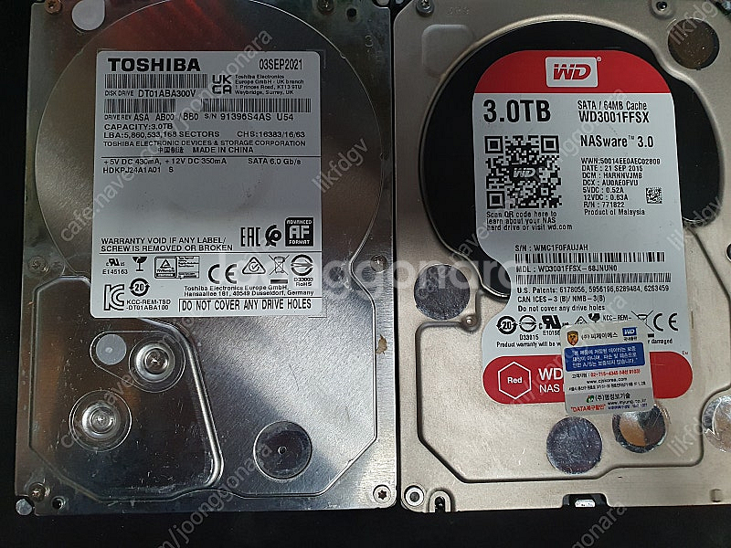 하드 3TB, 2TB, 1TB 등 각각 팝니다 3.5인...--1