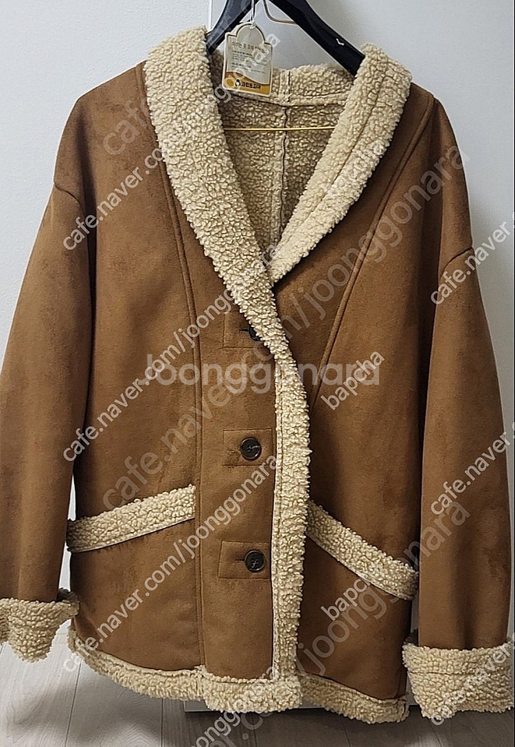 율하네 율하맘 22년 겨울 감성무스탕자켓--1