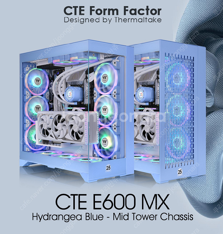 써멀테이크 CTE E600 MX 하이드레인저 블루 [미...--1