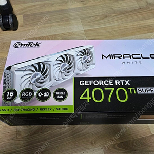 이엠텍 지포스 RTX 4070 Ti SUPER MIRACLE WHITE D6X 16GB