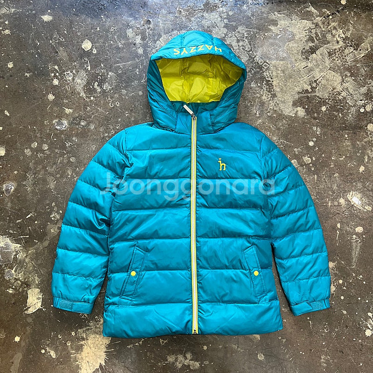 150) 헤지스 주니어 키즈 덕다운 패딩 점퍼 남녀공용--0