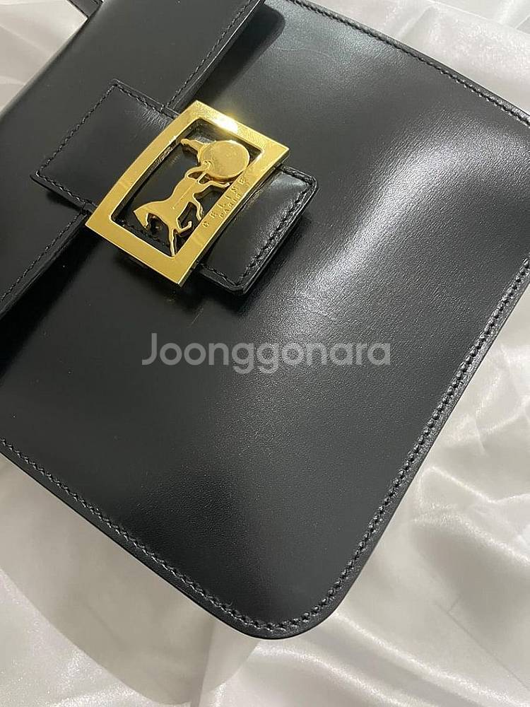 빈티지 정품 올드 셀린 마차 탑핸들 미니--3