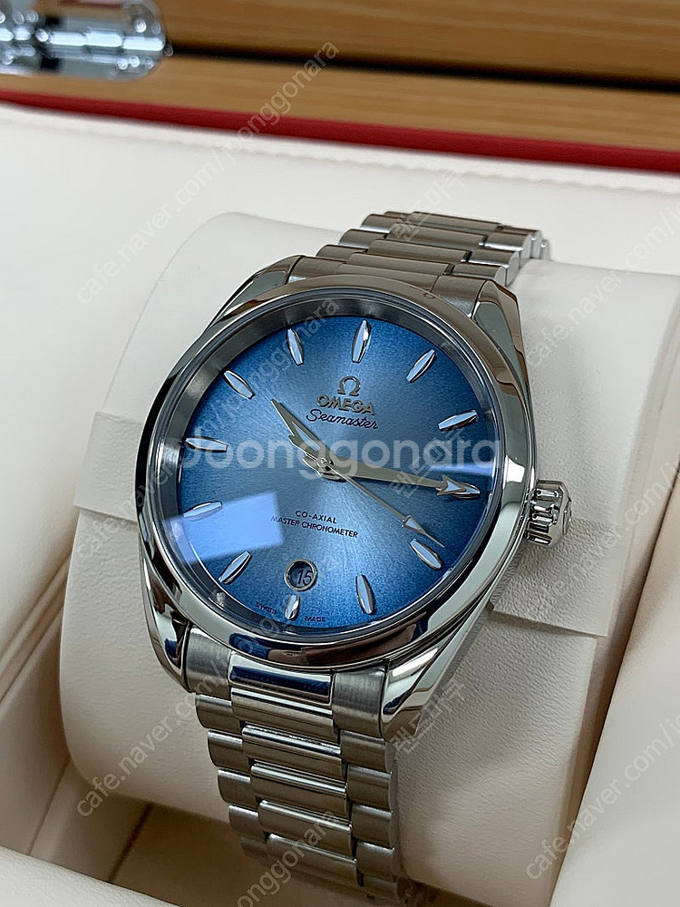 오메가 씨마스터 아쿠아테라 38mm 38미리 썸머블루 ...--3
